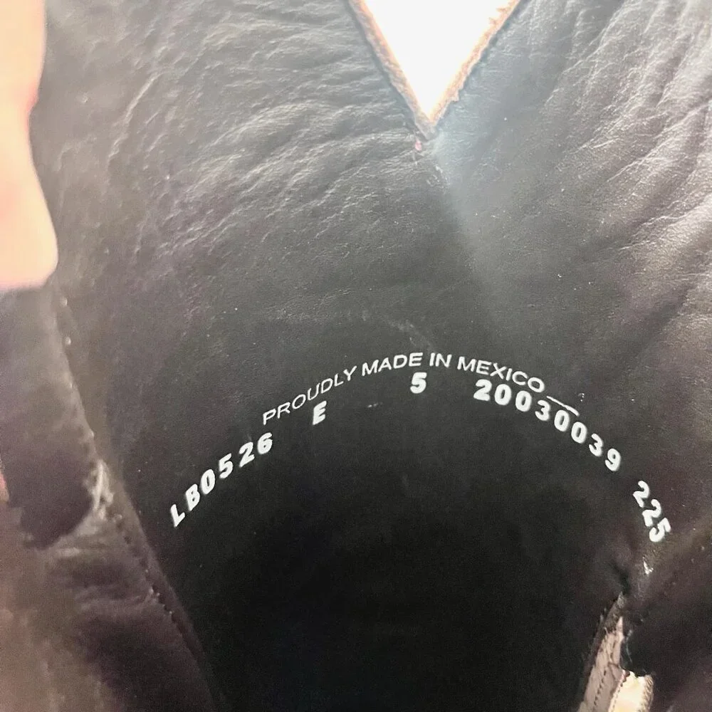 Lane SMOKESHOW Womens Cowboy Boots 5 Pink Leather Western Cowgirl Mid Calf Tall - Picture 12 of 14